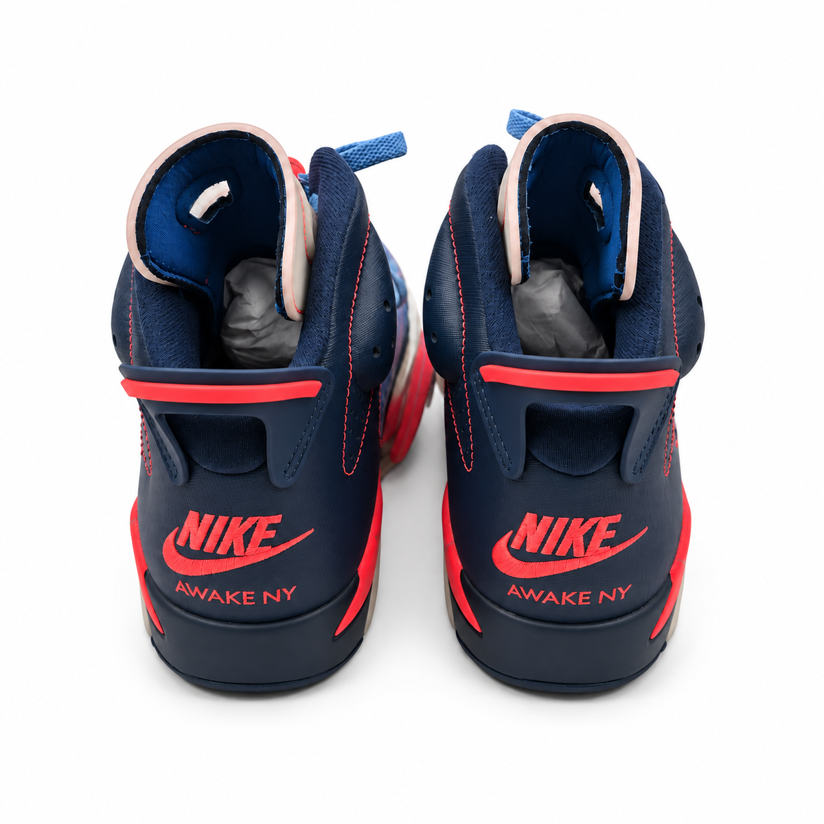 Air Jordan 6 x Awake NY Midnight Navy — Rear branding