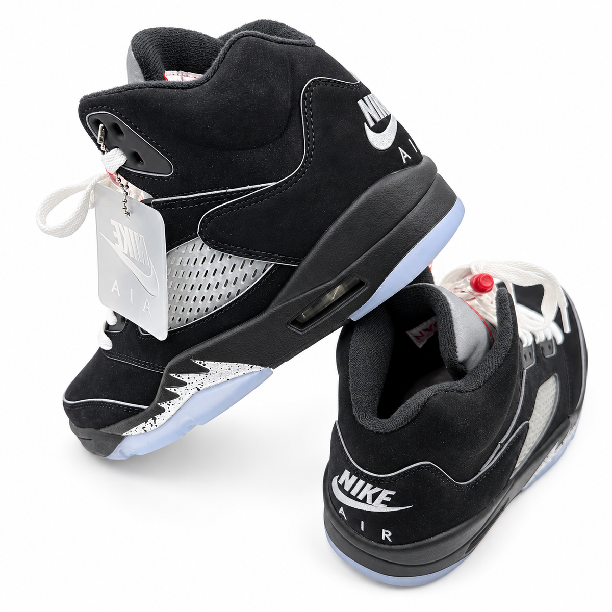 Jordan 5 rear side view on bright white